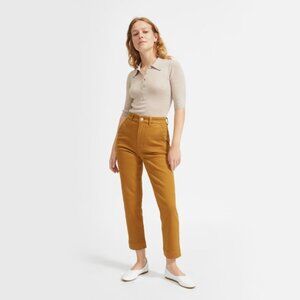Everlane The Slim Leg Crop in Brass size 6